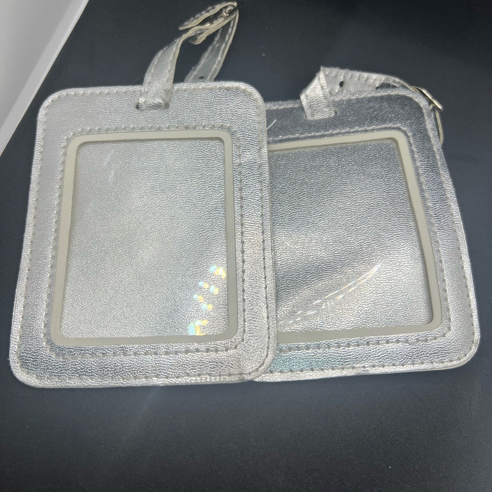 Preowned Silver Tone Luggage Tags (2)